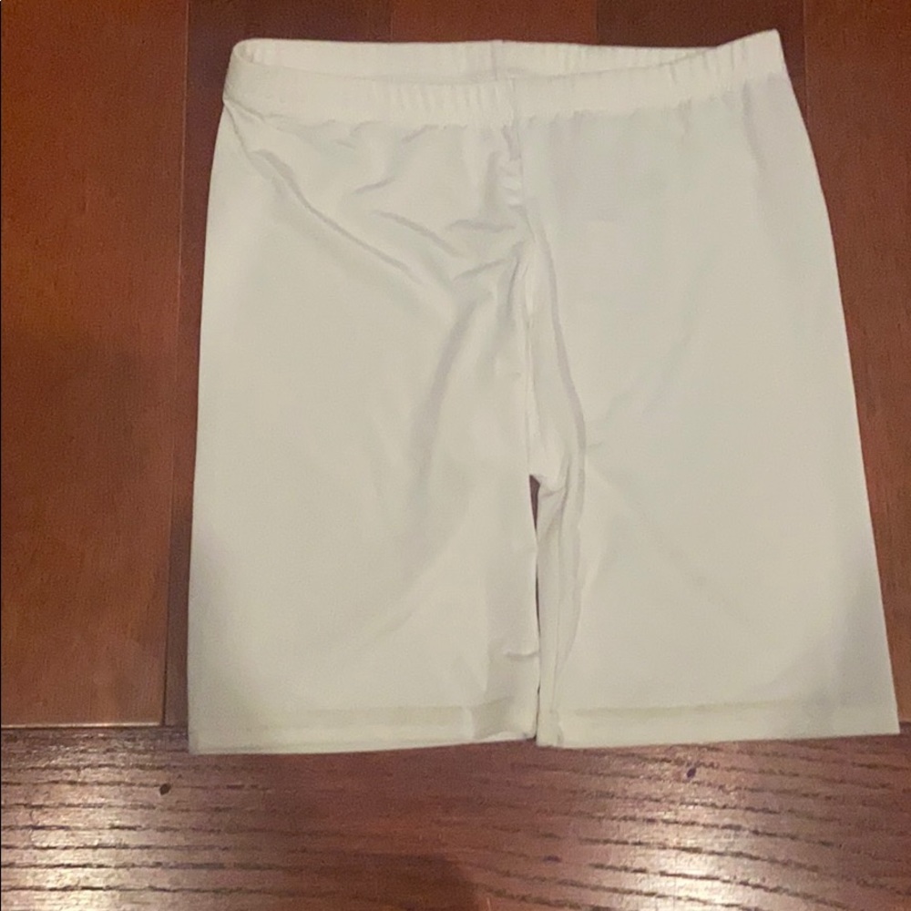 White Spandex Shorts